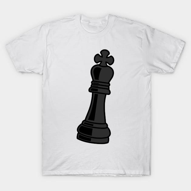 Chess piece king black T-Shirt by ShirtyLife